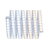 Flexible LED strip light with warm white and cool white LEDs for versatile lighting applications