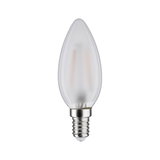 Mattweiße LED-Kerzenlampe mit E14-Fassung aus Glas für energiesparende Beleuchtung