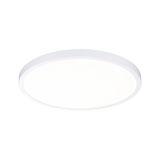 Round white LED ceiling light with simple design for modern rooms and energy-efficient lighting