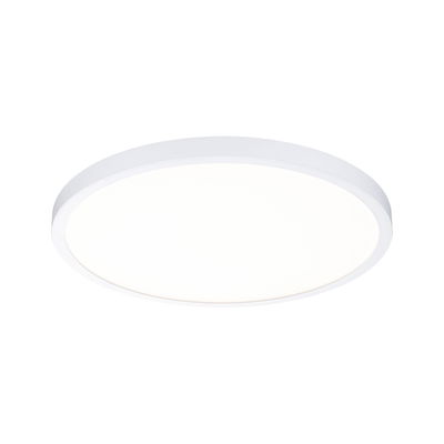 Round white LED ceiling light with simple design for modern rooms and energy-efficient lighting