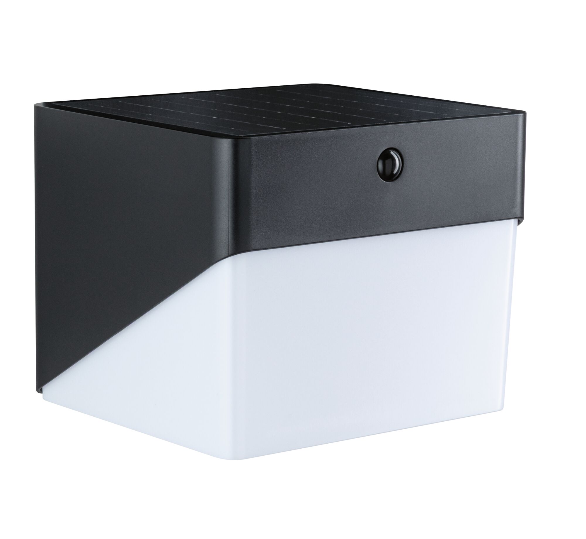 Hybrid Applique d'extérieur LED Lioren House 230V + Solaire IP44 carré 170x170mm 3000K 2,3W 230lm 230V Noir