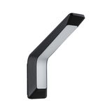 Zwarte LED-wandlamp van kunststof met modern design voor binnen- en buitengebruik