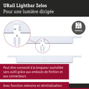 Rail lumineux URail Lightbar Zelos blanc avec fonction mémoire pour éclairage dirigé et connexion flexible