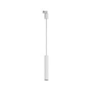 Weißer LED-Pendelleuchte aus Metall mit zylindrischem Design für moderne Innenbeleuchtung