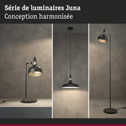 Série de luminaires Juna noirs en métal avec design harmonieux pour éclairage intérieur élégant