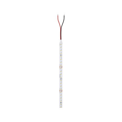 Bande LED blanche fine avec fils rouge et noir pour solutions d'éclairage polyvalentes.