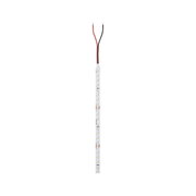 White flexible LED strip with red and black wires for interior lighting applications