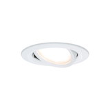 Spot encastré LED blanc en plastique avec tête orientable pour un éclairage flexible