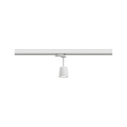 Spot LED blanc en métal sur rail pour un éclairage flexible des pièces