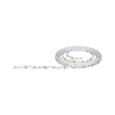 White LED strip light with flexible circuit board and yellow LED chips for modern lighting setups