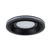 Rundes LED-Einbauleuchte in Schwarz mit weißem Diffusor aus Kunststoff für moderne Raumbeleuchtung