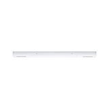 Slim white LED light made of plastic for modern indoor lighting with energy-saving technology