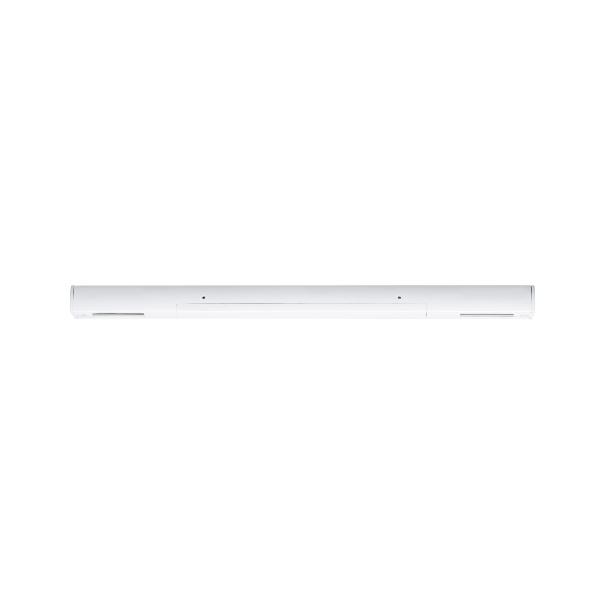 Slim white LED light made of plastic for modern indoor lighting with energy-saving technology