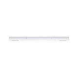 Slim white LED light made of plastic for modern indoor lighting with energy-saving technology
