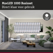 MaxLED 1000 basisset met neutraal witte LED-strips en voeding voor eenvoudige kamerverlichting
