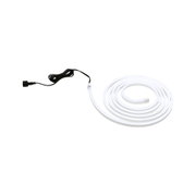 Bande LED blanche flexible avec câble noir pour éclairage intérieur moderne