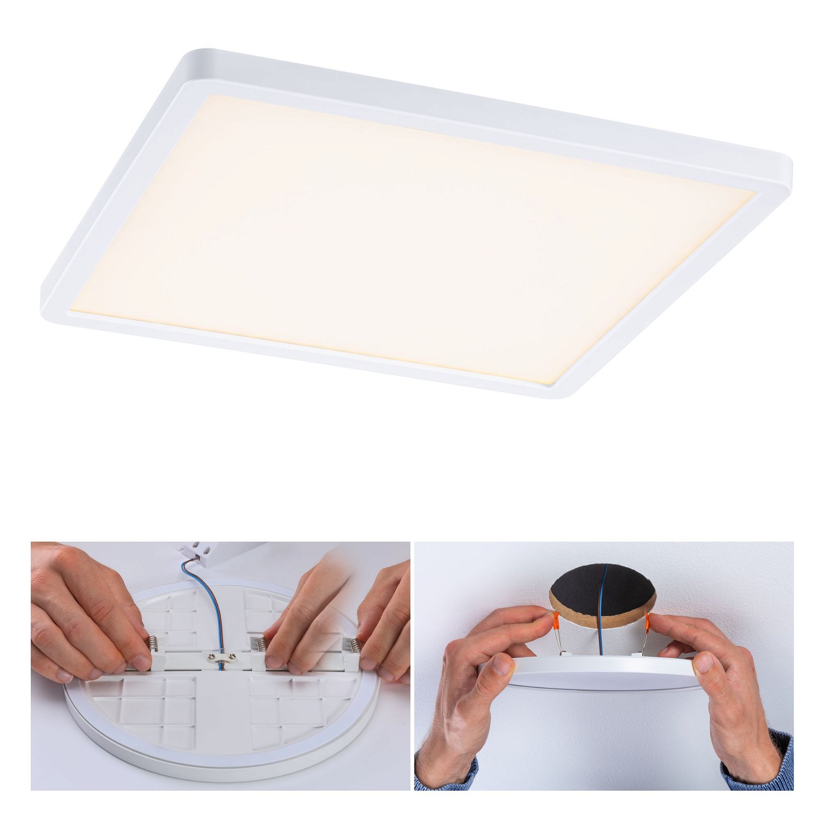 VariFit LED Recessed panel 3-Step-Dim Areo IP44 square 230x230mm 16W 1400lm 3000K White dimmable