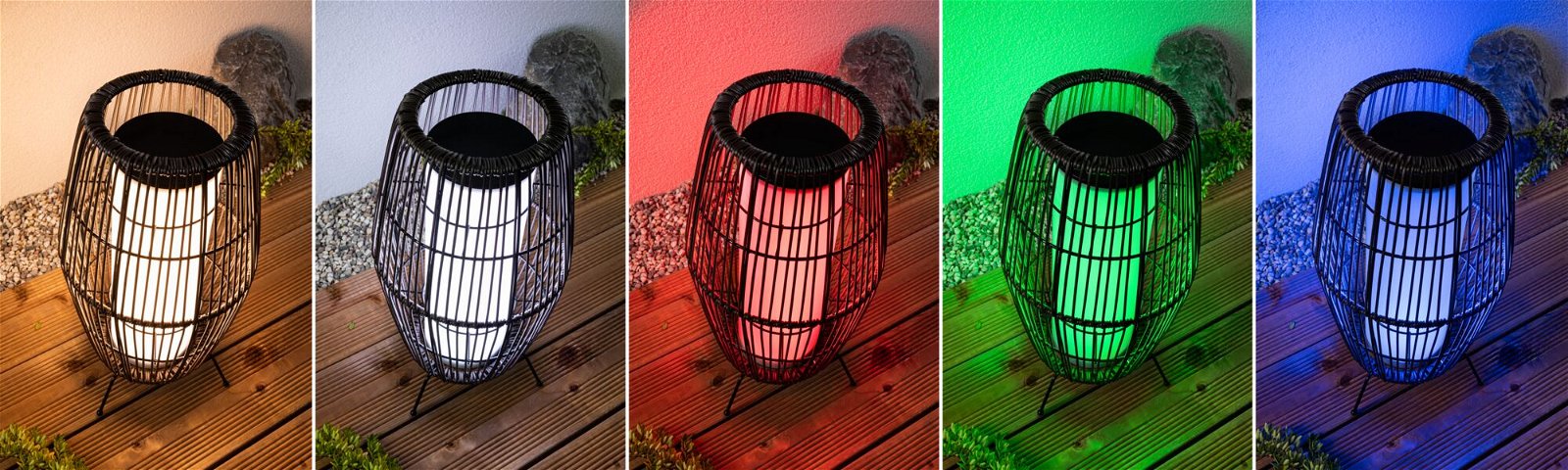 Plug & Shine LED-lichtobject Smart Home Zigbee Basket IP44 RGBW 3,2W Zwart