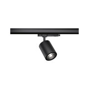 Schwarze LED-Spotleuchte aus Metall mit schwenkbarem Kopf für moderne Innenbeleuchtung