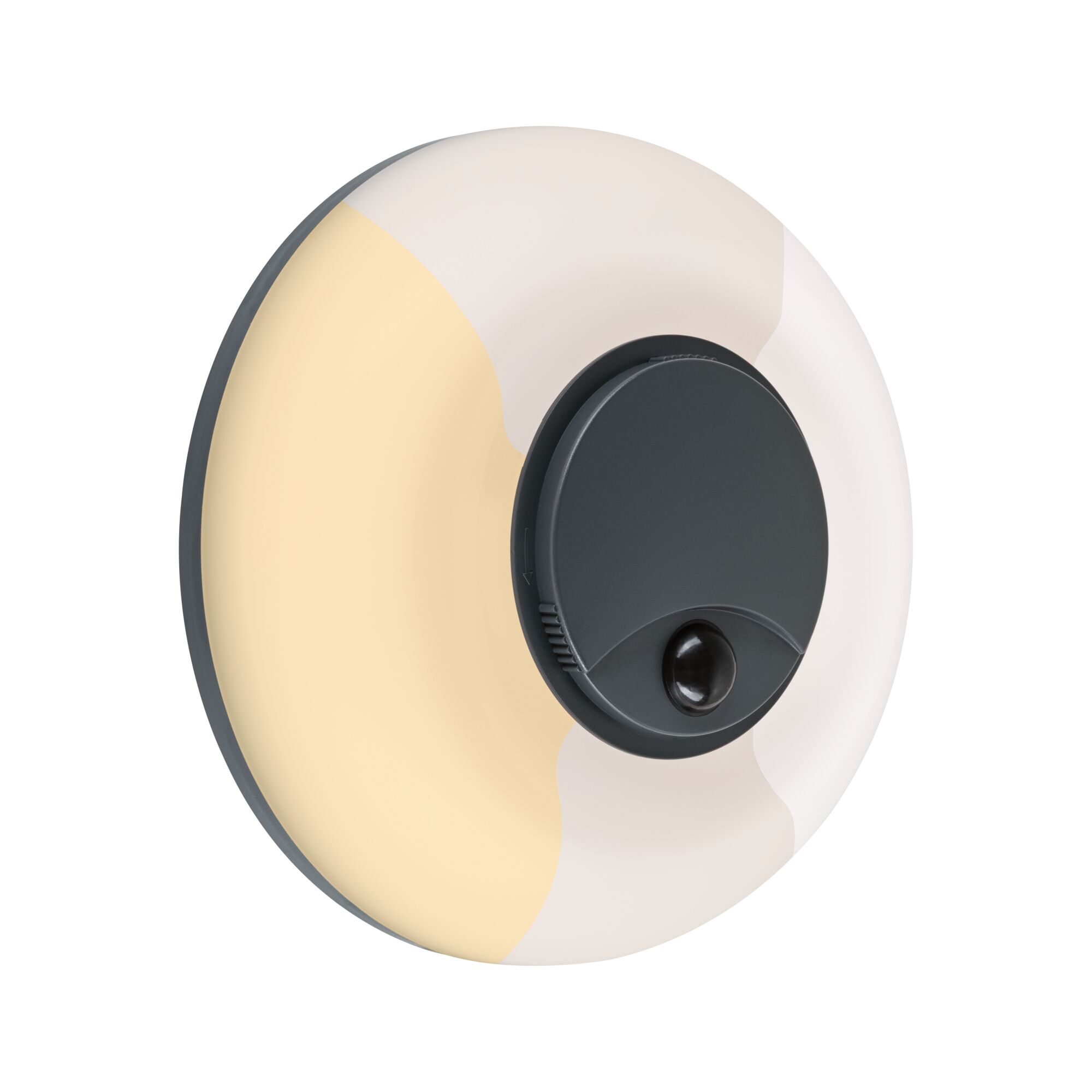 Applique d'extérieur LED Aureva incl. détecteur de mouvement IP65 rond 220mm 2200 - 4000K 20,5W 1630lm 230V Anthracite/Blanc Polycarbonate