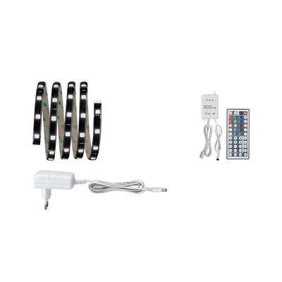 Bande LED avec alimentation, contrôleur et télécommande pour éclairage intérieur coloré