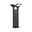 LED Bollard luminaire Juntea Twilight switch IP44 585mm 3000K 2x12,5W 2x800lm 230V Anthracite Aluminium Modern black metal LED path light with square head for outdoor garden lighting