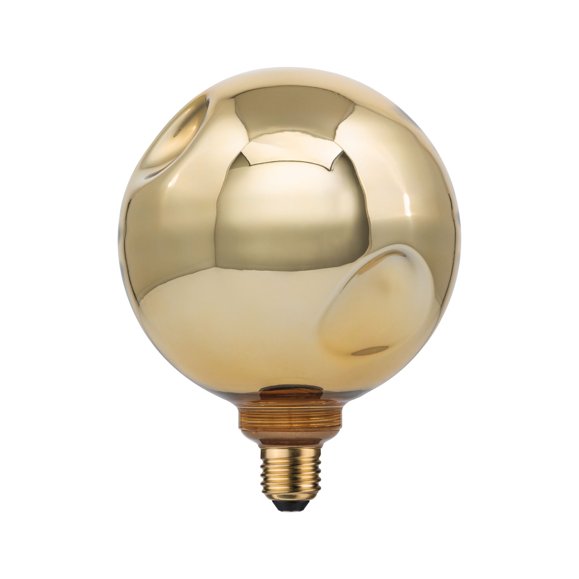 Gouden glazen lamp met E27-fitting voor decoratieve verlichting en LED-lampen