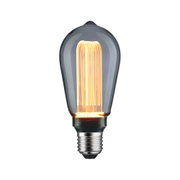 Vintage LED bulb with smoked glass and warm white light for decorative lighting solutions