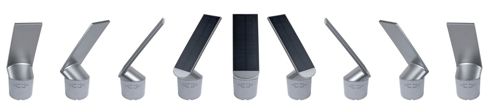 Solar LED Pollerleuchte Ilias Bewegungsmelder IP44 3000K 57lm Anthrazit