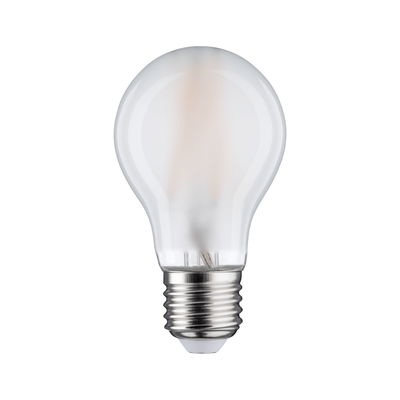 Classic LED light bulb with frosted glass and E27 base for energy-efficient lighting