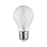 Classic LED light bulb with frosted glass and E27 base for energy-efficient lighting