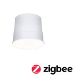 Hvid LED-overflademonteret loftslampe i plastik med Zigbee smart belysning