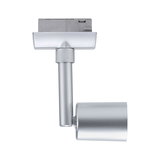Spot LED en métal argenté avec tête réglable pour un éclairage intérieur flexible