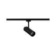 Spot LED noir en métal avec tête orientable pour éclairage intérieur moderne