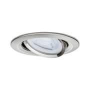 Rund einstellbarer Einbaustrahler aus gebürstetem Edelstahl für moderne LED-Beleuchtung