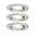Spot encastré LED Nova Plus Kit de 3 orientable IP65 rond 93mm 30° GU10 3x7W 3x460lm 230V gradable 2700K Acier brossé Trois spots encastrés ronds en aluminium brossé avec lumière LED blanc chaud pour intérieur