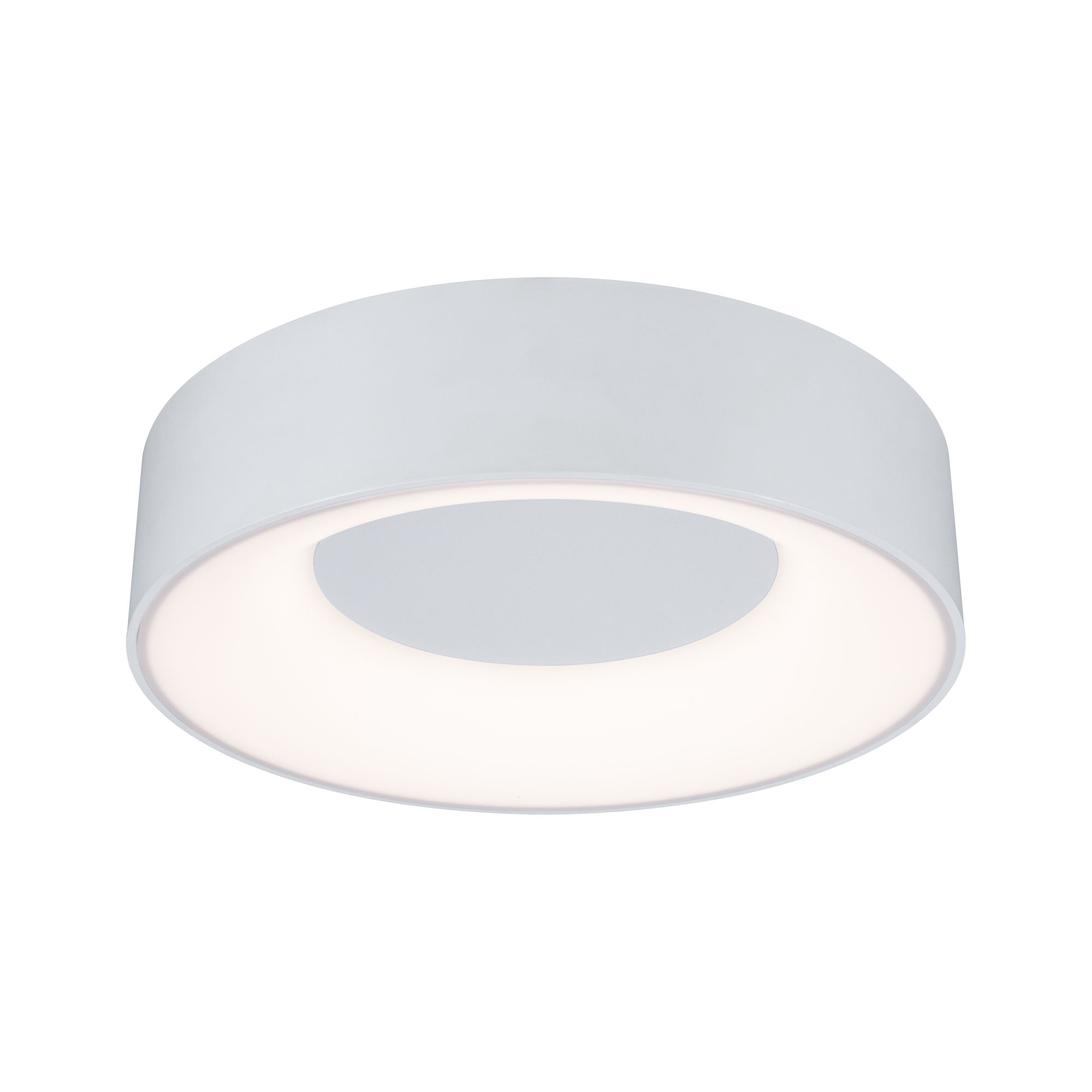 Ronde witte metalen plafondlamp met geïntegreerde LED voor moderne binnenverlichting