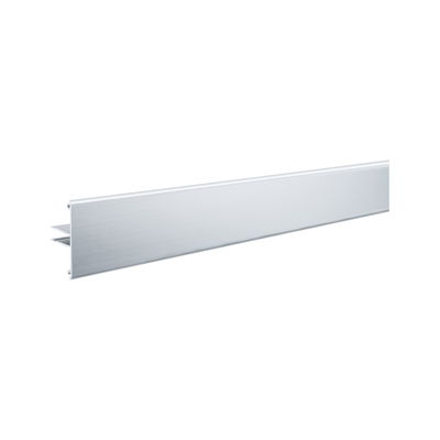 Silver aluminum profile for LED lighting, modern accessory for light strips.