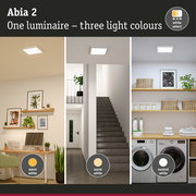 LED Panel Abia 2 White Select Twilight-controlled motion detector (HF) angular 300x300mm 14W 900lm 2700 - 4000K White