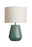 Pauleen Table luminaire Love it Classy E14 max. 20W White/Blue/Green Table lamp with green ceramic base and white fabric shade, modern home lighting accessory