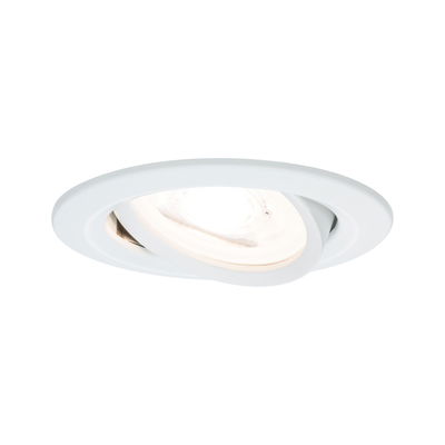 Spot encastré blanc en plastique avec tête orientable pour éclairage LED flexible