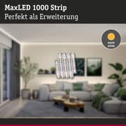 MaxLED 1000 Strip LED-Lichtband in warmweiß als Erweiterung für Wohnraumbeleuchtung