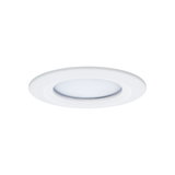 Round white LED recessed panel made of plastic for energy-saving ceiling lighting