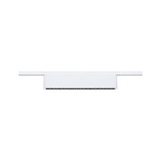 Hvid metal LED-skinne spotlight med flere små lamper til moderne indendørs belysning