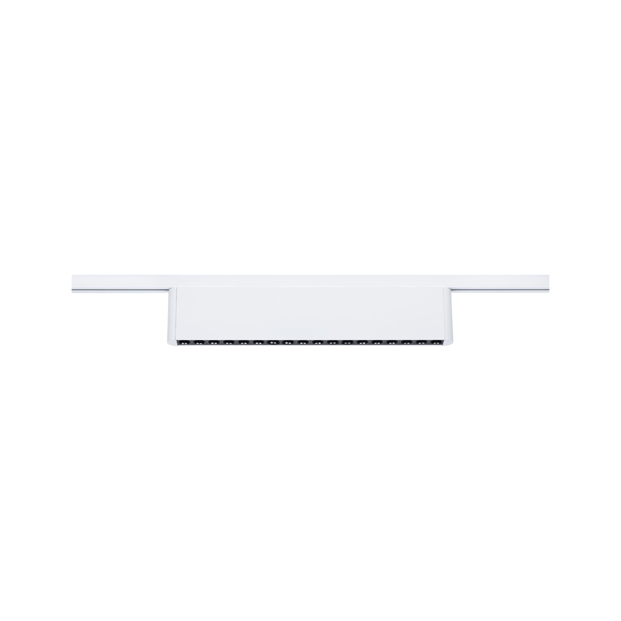 Hvid metal LED-skinne spotlight med flere små lamper til moderne indendørs belysning