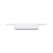 Hvid metal LED-skinne spotlight med flere små lamper til moderne indendørs belysning