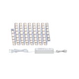 Flexibele LED-strip met warmwitte lampjes en witte voeding voor veelzijdige verlichtingsoplossingen