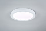 Rund hvid LED-loftlampe med mat diffuser til moderne rumbelysning
