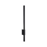 Slim black metal LED wall light with modern design for indoor lighting solutions