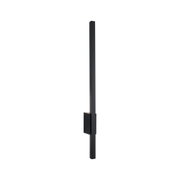 Slim black metal LED wall light with modern design for indoor lighting solutions